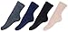 Gripper Socks Adult Men's Indoor Anti-skid Winter Fluffy Socks,4 Pairs,Black/Khaki/Grey/Navy