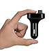 Handsfree Car Charger, KEZAY [New Upgraded] Car Radio Charger/Adapter Wireless Car Kit FM Transmitter Bluetooth Audio Music Dual USB Ports with TF Card Slot & Hands Free Calling (3.1A)