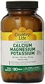 Country Life Target Mins Calcium Magnesium Potassium 500mg/500mg/99mg Special Pack of 360-Tablet
