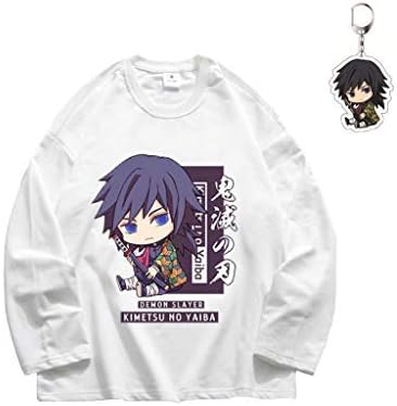 鬼滅の刃 長袖シャツ 子供 キッズ 長袖 男の子 女の子 パーカー 子供服 アニメ プリント 長袖tシャツ Web限定 かわいい グッズ 3 しのぶ 柔らかい プレゼント カナヲ 140cm 誕生日 イベント 衣装 男女兼用 キーホルダー付き 禰豆子