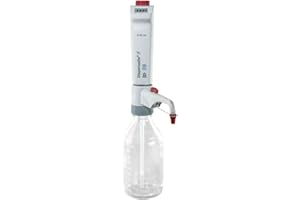 BrandTech 4600361 Dispensette S Digital Bottletop Dispenser with Recirculation Valve, 5-50 mL