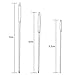 15 Pieces Large-Eye Blunt Needles eBoot Steel Knitting Needles Yarn Sewing Needles with Clear Bottle, 3 Sizes (5.2 cm, 6 cm and 7 cm)