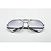 mincl/unisex rectangular sunglasses special metal bridge (black, CA)