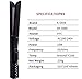 K-SKIN Professional Hair Straightener Anti-Static Flat Iron Hair Styling Brush PTC Ceramic Heating Hair Straightening Brush Anti-Static Shiny & Silky Pressure-Free Electric Hair Iron Wand Brush Black
