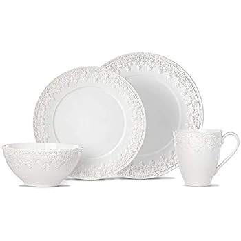 Lenox 885668 Chelse Muse Fleur White 4 Piece Place Setting