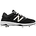 New Balance Men's L4040V3 Cleat Baseball Shoe, Black/Black, 11 D US