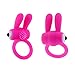 Aoken Cock Ring Rabbit Vibrating Water-Proof Penis Ring Sex Toy Pink