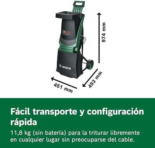 Trituradora a batería UniversalShredder 2x18V-25 sin bat./carg.