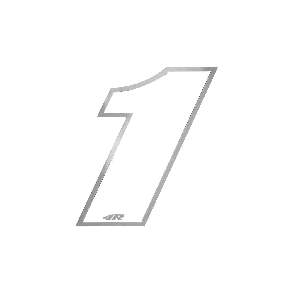 Quattroerre Racing Number 1 Anodized Small, White
