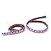 EFORCAR(R) 1PAIR Fashion 3D Car Diamond Eyeliner Decal Headlight Stickers Automotive Logo Eyelashes (Pink)
