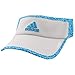 adidas Women's Adizero II Visor, Clear Onix/Bright Cyan/Dappled Print, One Size