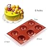 Chocolate-MouldsBakeware-Set-Silicone-Mold-for-Cake-Decoration-Jelly-Pudding-Candy-Chocolate-Half-Ball-Sphere-Silicone-Mold-6-Holes-Semicircle-15-Holes-Semicircle-24-Holes-Semicircle Chocolate Moulds,Bakeware Set Silicone Mold for Cake Decoration Jelly Pudding Candy Chocolate, Half Ball Sphere Silicone…
