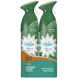 Febreze Air Effects 9.7 oz Spray Can Tough Odor Eliminator & Air Freshener, Glistening Alpine (2-Pack)