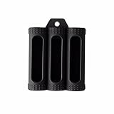 Coil Master 100% Authentic 3 Bay Silicone 18650 Battery Case Gel Carrying Cover Sleeve (Black)
