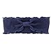 Kaide Elastic Wavy edge Knotted Bow Fashion Headband Turban Headwrap,Pack of 6