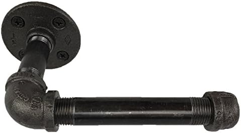 Urban Industrial Decor Pipe Toilet Paper Holder (Rounded)