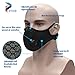 VTER Face Breathing Mask - With Valves & Extra 6 Carbon N99 Filters - Anti Air Pollution, Dust, Smoke, Pollen For Running, Cycling, Woodworking Outdoor Activities - Washable Face Mouth Cover Mask