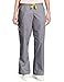 WonderWink Women's Scrubs Romeo 6 Pocket Flare Leg Pant, Pewter, Medium/Petite