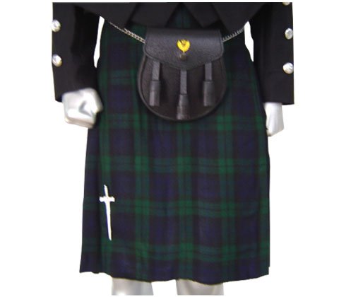 Piper Tartan Kilt, Scottish, Tartan, Black Watch, 22" to 60" Waist Avialable