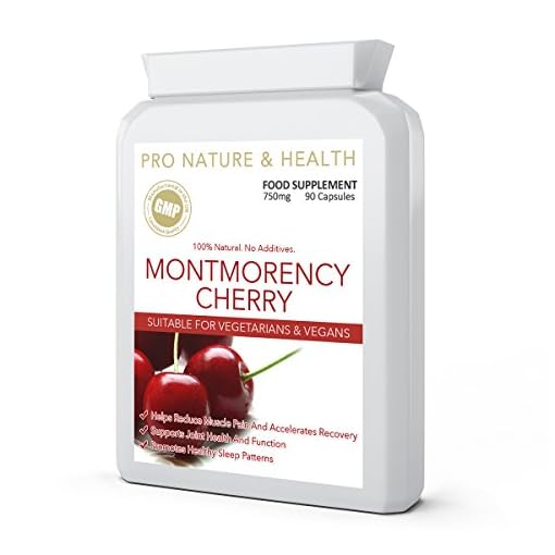 Montmorency Cherry 750mg x 90 Capsules 100 Natural No Additives