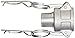 Dixon G75-B-AL Aluminum A380 Global Type B Cam and Groove Hose Fitting, 3/4