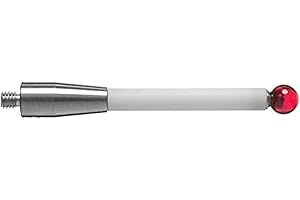 CMM Touch Probe Stylus Ceramic Stem M4 Thread 6mm Diameter Ruby Ball Tips 50mm Long A-5000-3709
