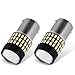 YITAMOTOR 2x 1156 1141 1003 LED White Light Bulbs, 1700 Lumens 78-SMD Super Bright, BA15S 7506 LED Replacement Bulb for RV Reverse Backup Tail Light, 6500K White, 12v-24v primary