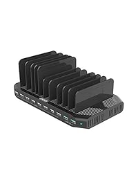 Unitek   Cargador tipo estación de carga de 10 puertos USB para múltiples dispositivos