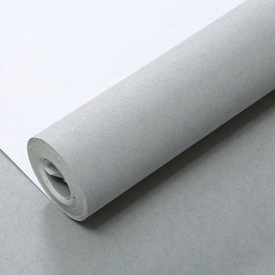 Bomeautify Minimalist Plain Solid Woven Wallpaper Bedroom Living Room Background Wall Beige Wallpaper Grey