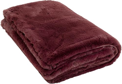 Kare Design Blanket Mika Purple Cuddly Blanket Large Living Room Bedroom 150 x 200 cm