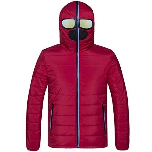 jacket with glasses in hood