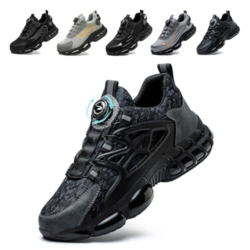 Safety Shoes for Men Women Sneakers Work Shoes Lightweight Comfortable Non-Slip with Steel Toe 36-46 EU
