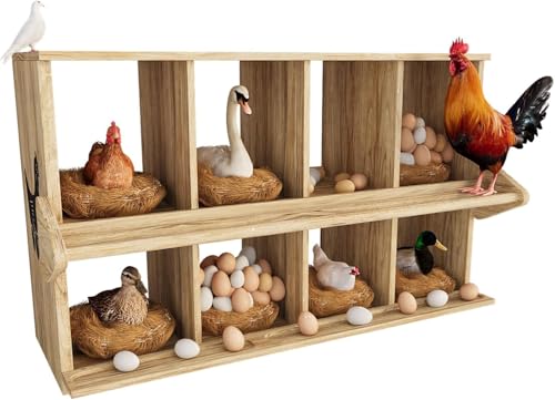 Qifeila 4-Compartment Wooden Nesting Box