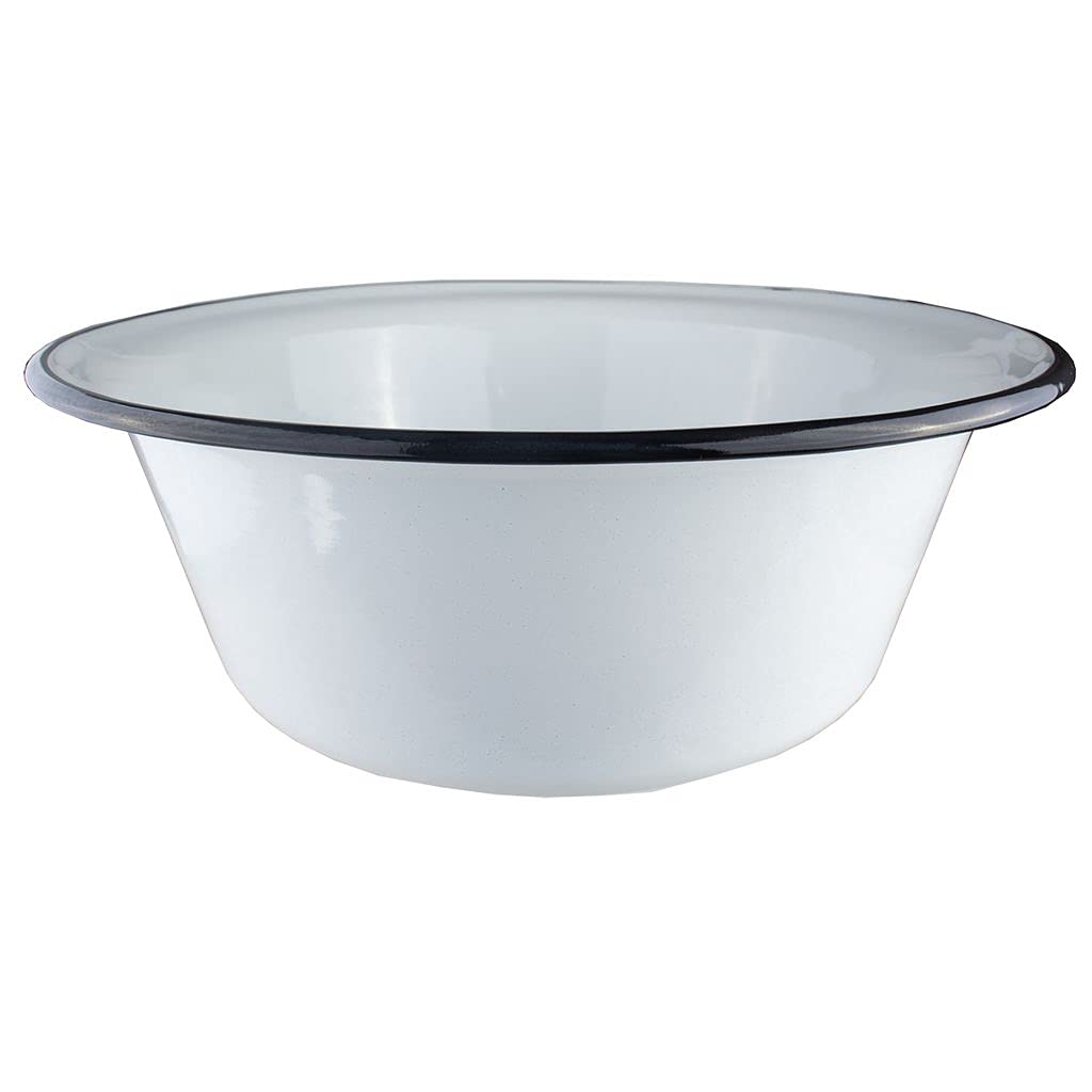 Karl Kruger Household Enamel Bowl, White, 40 cm — image 1