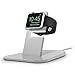 Twelve South HiRise Stand for Apple Watch, Silver | Metal Charging Dock for Apple Watch