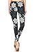 Leggings Depot Women's Fall/Winter Ultra Soft Christmas Reindeer Snowflake Print Holiday Fashion Leggings (Flurry Snows, Plus Size (Size 12-24))