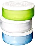 Humangear GoTubb, 3-Pack, Medium (2oz), Clear/Green/Blue