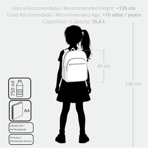 Sanrio Kuromi Fortune Telling Children's Backpack, School Bag, Made of Polyester, Side Pockets, Wide Adjustable Straps by Joumma Bags