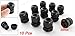 uxcell® Uxcell 10 Pcs Black Plastic Waterproof Cable Glands M20 x 1.5