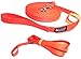 Leash Boss Long Trainer - 1 Inch Nylon Long Dog Training Leash with Storage Strap (50 Ft, Orange)