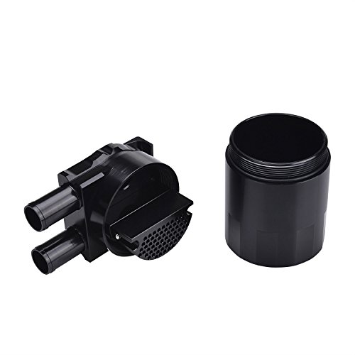 Billet Aluminum Oil Catch Can Reservoir Baffled for BMW N54 335i 535i 135i (Black)