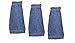 KLEEN HANDLER Heavy Duty Commercial Mop Head Replacement | Wet Industrial Blue Cotton Looped End String Cleaning Mop Head Refill (Pack of 3) primary