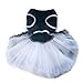 WXBUY Glitter Bow Lace Dog Tutu Dress Bubble Skirt Pet Clothes Puppy Costume S by WXBUY