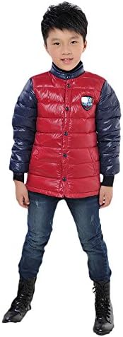 CK sky Boy's winter coat patchwork outerwear 8T Red