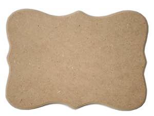 plaque plain shape blank craft sign door wood mdf 19cm decor