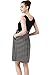 Momo Maternity Scoop Neck Striped Dress - Black S