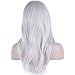 Cosplay Wigs Silver Gray Long Hair Anime Costume Party Wigs 28 Inch Full Head Synthetic Wavy Halloween Wigs for Women