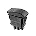 Seachoice Illuminated Contura Rocker Switch, On/Off/On, Black
