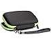 CaseSack case for ZOLEO Satellite Communicator, Black with Green Zip to Match ZOLEO, mesh Accessory Pocket, Large Handy case for More Accessories