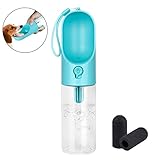 Ximalay Dog Water Bottle, Portable Pet Travel Water Dispenser Portable Mug Holders Cap for Dogs, 500 ml/17 oz Portable for Outdoor Use Drinking Cup for Walking (350ml Green)